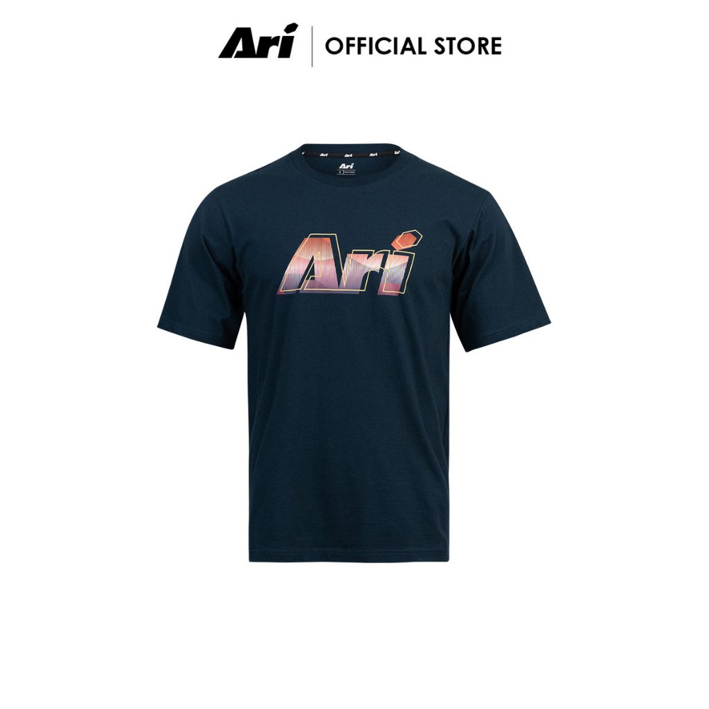 ARI THAI ROAR SIGNATURE TEE - NAVY (AAP3158-03) เสื้อยืด อาริ THAI ROAR SIGNATURE สีกรมท่า