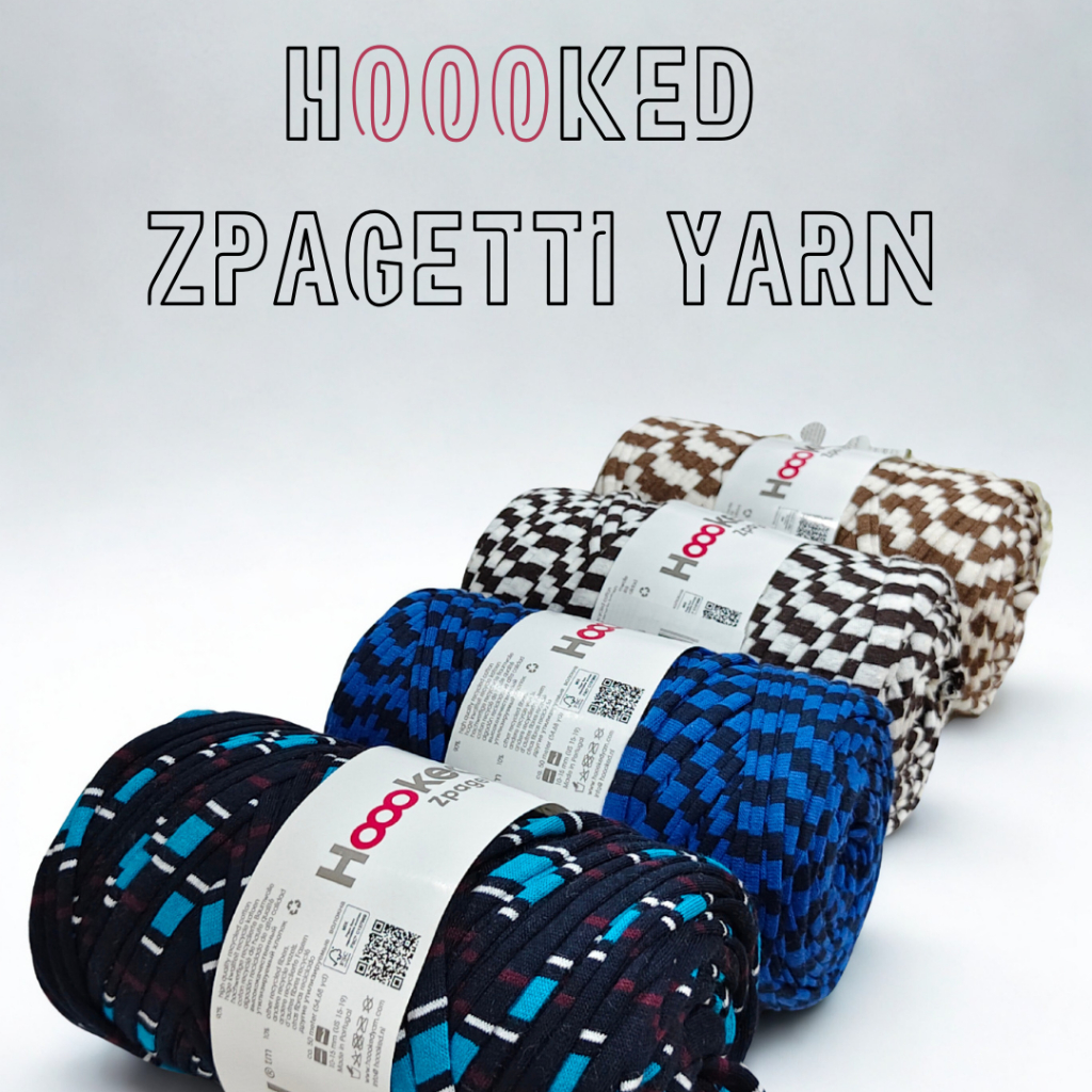 Hoooked Zpagetti T-shirt Yarn ไหมผ้ายืดสำหรับงานถัก  350g. / 125g