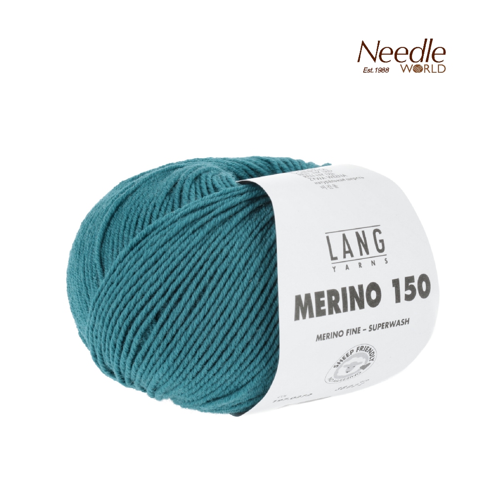 ไหมพรม Merino 150, LANGYARNS from Switzerland🇨🇭 ไหมขนแกะ Virgin Wool yarn by Needle World
