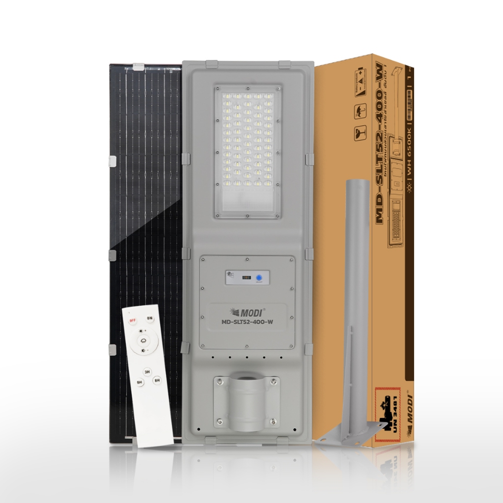 MODI โคมไฟถนนโซล่าเซลล์ 300W 400W แสงขาว ระบบสว่างค้าง เปิดปิดอัตโนมัติ Solar street light IP65 ราคา ถูกที่สุด ดีลบีเคเค แกลเลอรีภาพที่ 9