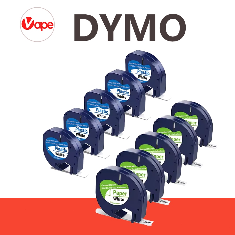 Dymo LetraTag Label Maker LT 200B LT200B LT 100H LT 100T QX50 XR XM 2000 LT100H LT100T QX 50 เทปพิมพ