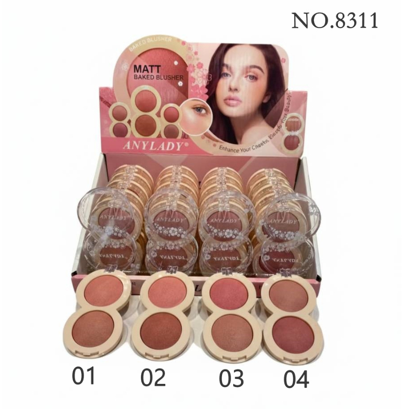 บลัชออนเนื้อแมตต์ ANYLADY เพิ่มเสน่ห์พวงแก้ม เพิ่มความสวย! No.8311