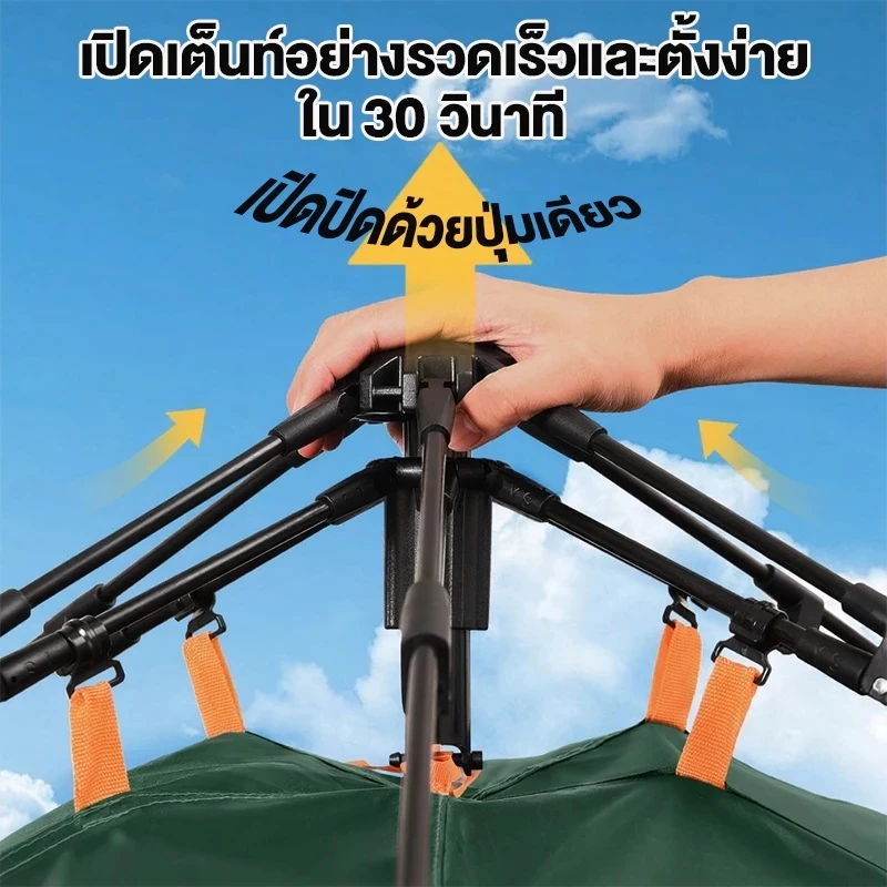 เต็นท์สนามกางอัตโนมัติ 3-4 คน กันฝน thumbnail 9