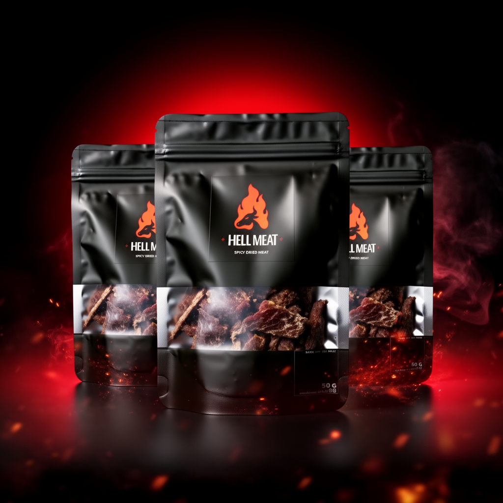 (3 ซอง) เนื้อนรก Hell Meat Signature Heat 50g x3