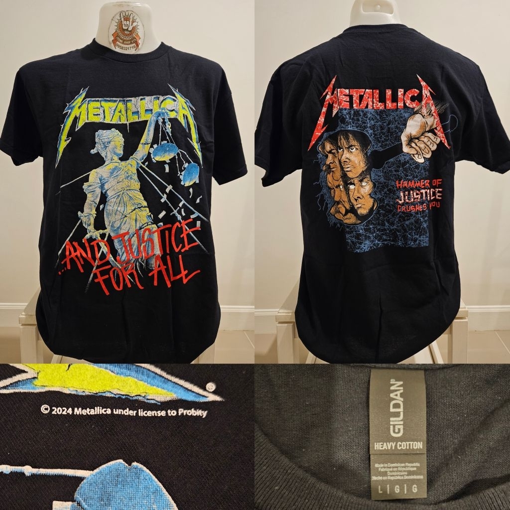 🌍เสื้อวง METALLlCA ลิขสิทธิ์แท้ 100% ป้ายGILDAN UK