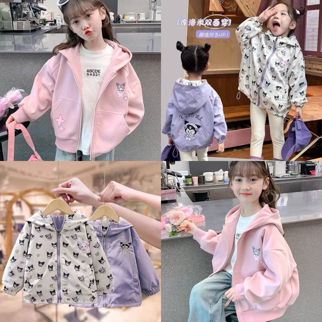เสื้อกันหนาวเด็กผู้หญิงมีฮู๊ดน่ารักมากๆผ้าหนานุ่ม