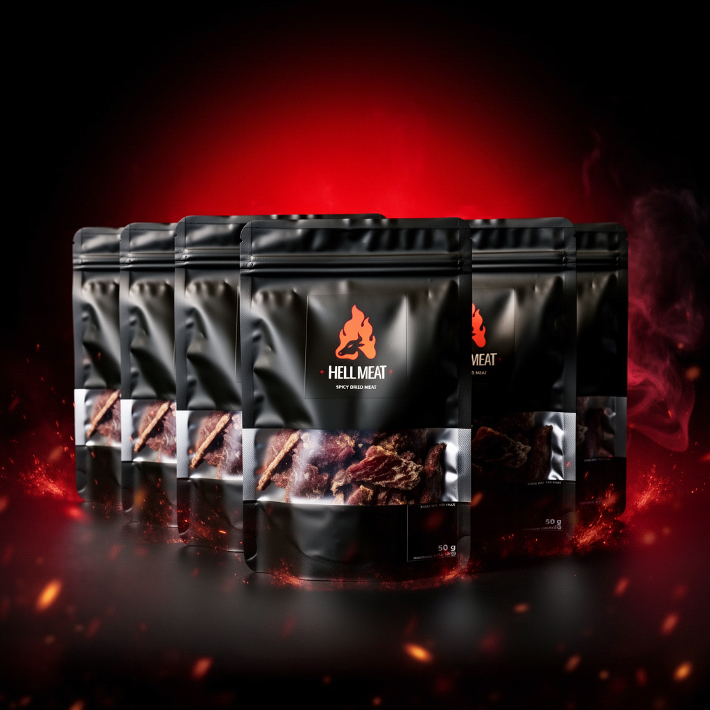 (6 ซอง) เนื้อนรก Hell Meat Signature Heat 50g x6