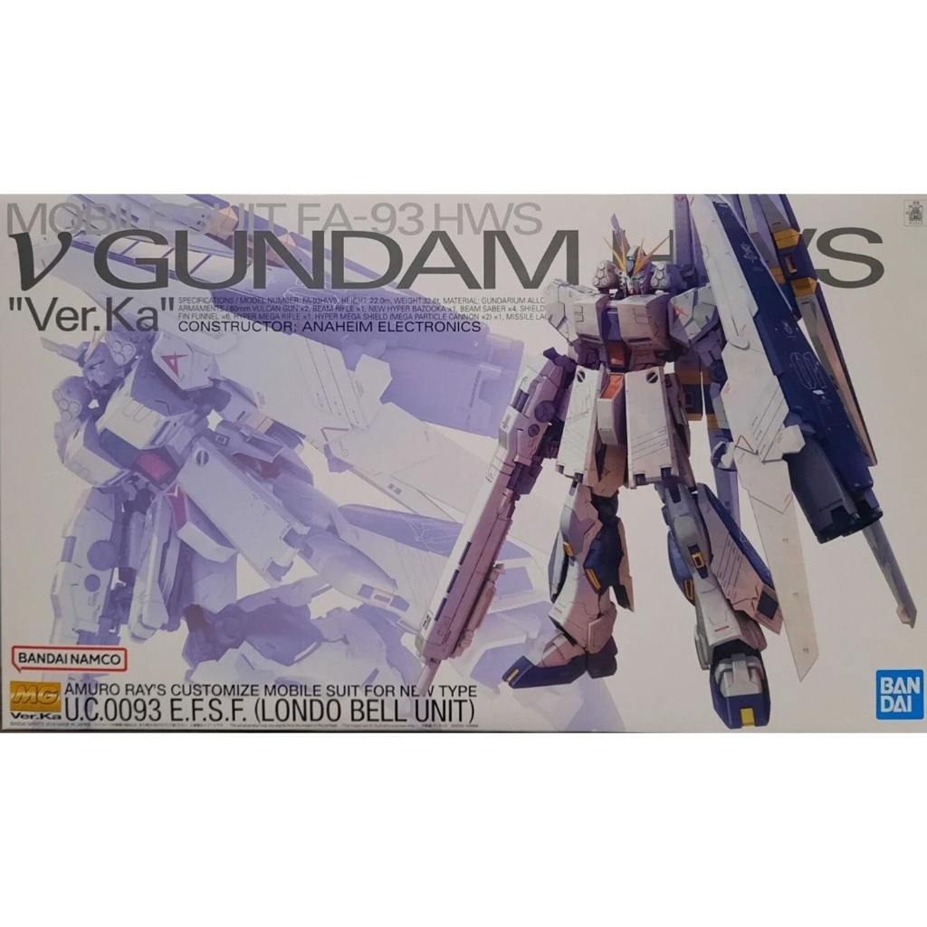 พร้อมส่ง MG Nu Gundam HWS Ver.Ka ของใหม่