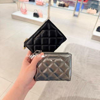 Charles&keith กระเป๋าสตางค์ มีโค้ดลด30% alva Wallet กระเป๋าส…