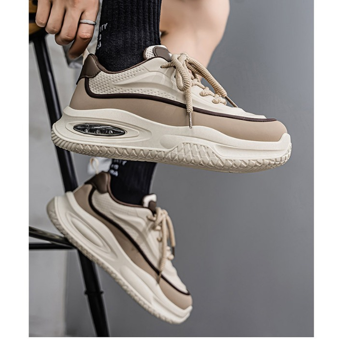 Pace&Hue รองเท้าผ้าใบกันลื่นสำหรับผู้ชายรองเท้านักเรียนระบายอากาศจัดส่งฟรีรองเท้าวิ่งแฟชั่นรองเท้ากีฬาถนน - รูปที่ 4