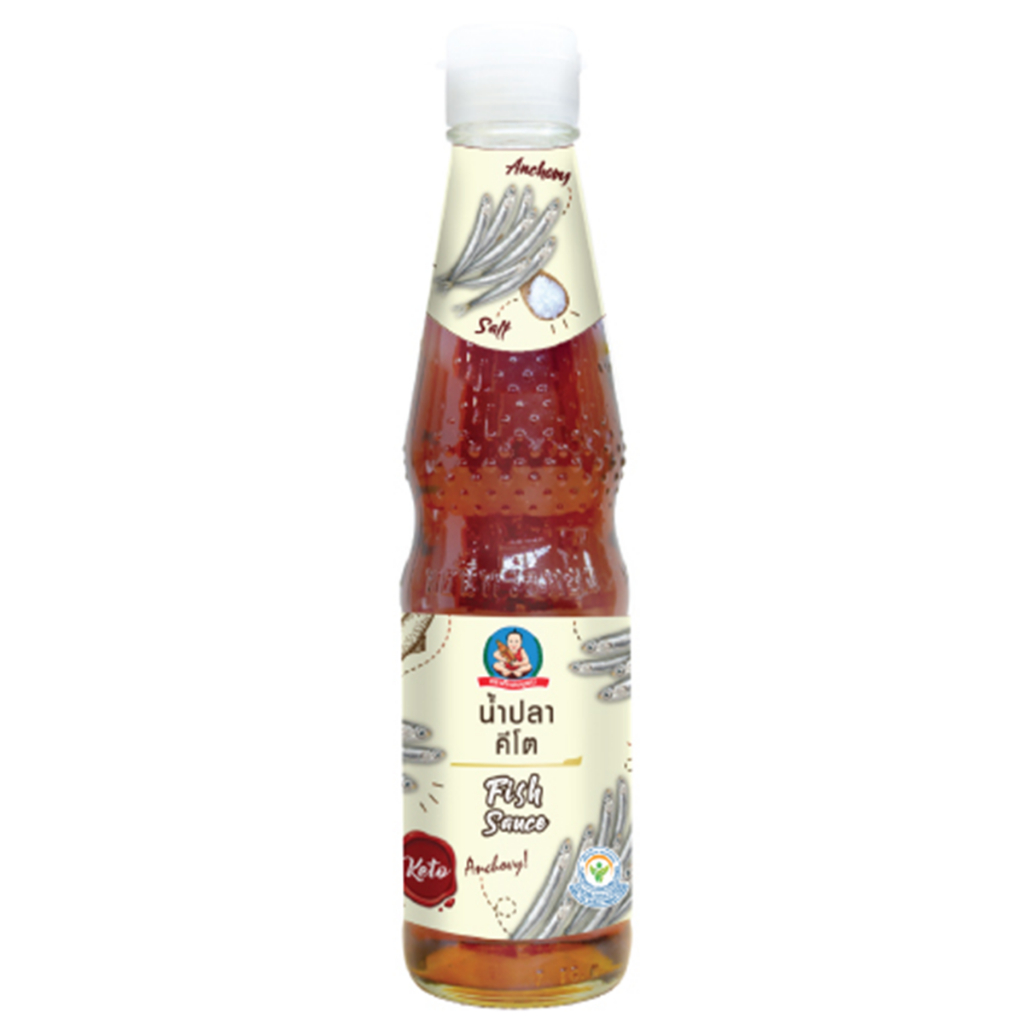 น้ำปลาคีโต เด็กสมบูรณ์ Deksomboon Keto Fish Sauce 300ml