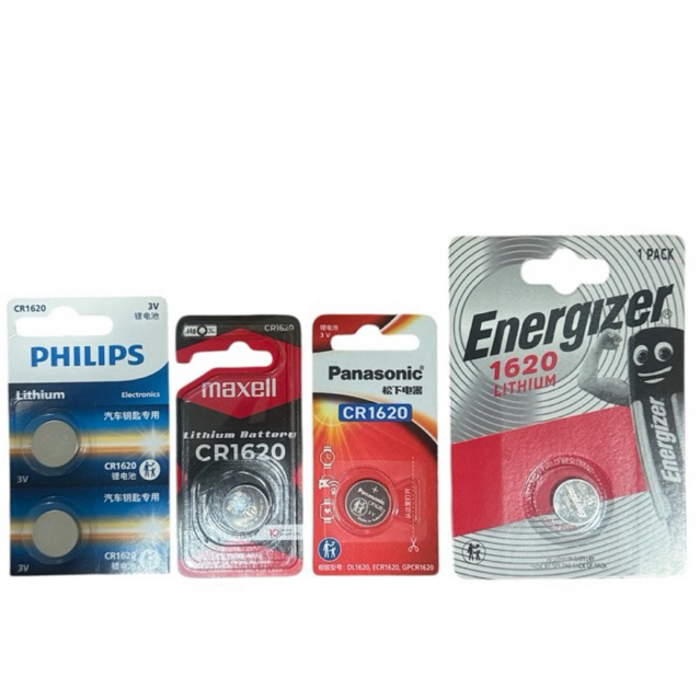 ถ่านCR1620 Lithium3V Philips Maxell Panasonic Energizer(บริการส่งด่วนรับสินค้าภายในวัน)