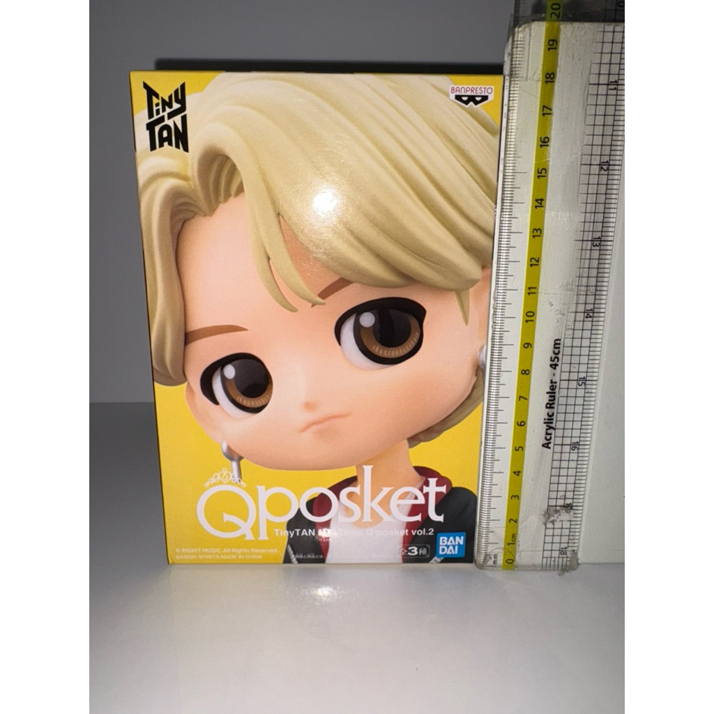 Qposket BTS Tiny TAN MIC Drop vol.2  - (A) Jimin แท้ มือ 1  มุมกล่องบุบ