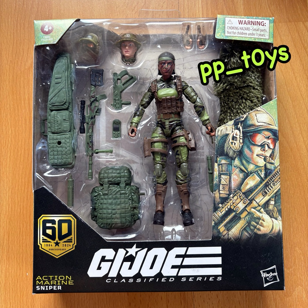 Hasbro G.I. Joe Classified Action Marine Sniper 6” Figure 1:12 (Sniper)