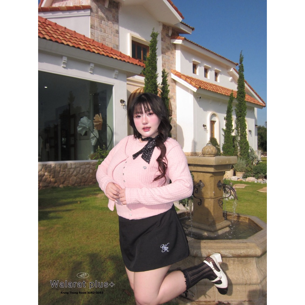 WP กระโปรงสั้น ดีเทลปัก มีซับใน ทรงสวยแมชง่าย ไซส์ใหญ่ สาวอวบ - รูปที่ 2