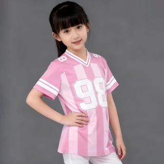 Beryl kids🌸เสื้อยืดเด็ก🎀เสื้อแขนสั้นลำลอง สำหรับเด็กชายและเด็กหญิง พิมพ์ลายตัวเลข คอวี สไตล์ฮิปฮอป แห้งเร็ว ฤดูร้อน