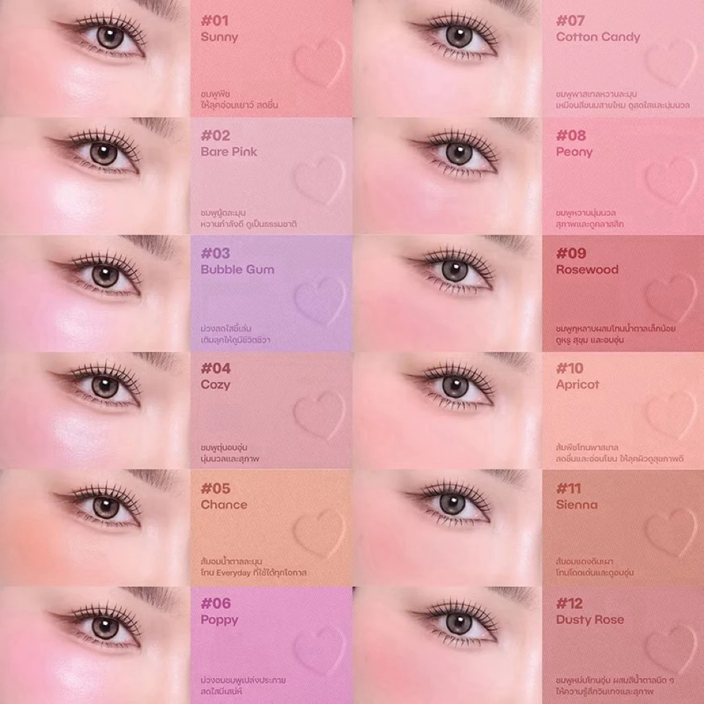 สีใหม่พร้อมส่ง!! Odbo iconic powder blush บลัชฝุ่นเนื้อนุ่ม🩰✨ thumbnail 5