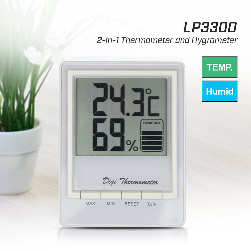 LP3300 เครื่องวัดอุณหภูมิความชื้นในอาคารแบบ 2-in-1 ** สินค้าค้าง STOCK **