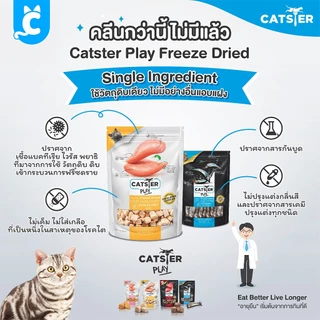 [ส่งฟรี🇹🇭] Catster ขนมแมว ขนมฟรีซดราย ขนมและท็อปปิ้งฟรีซดาย Cat Treat CleverPet