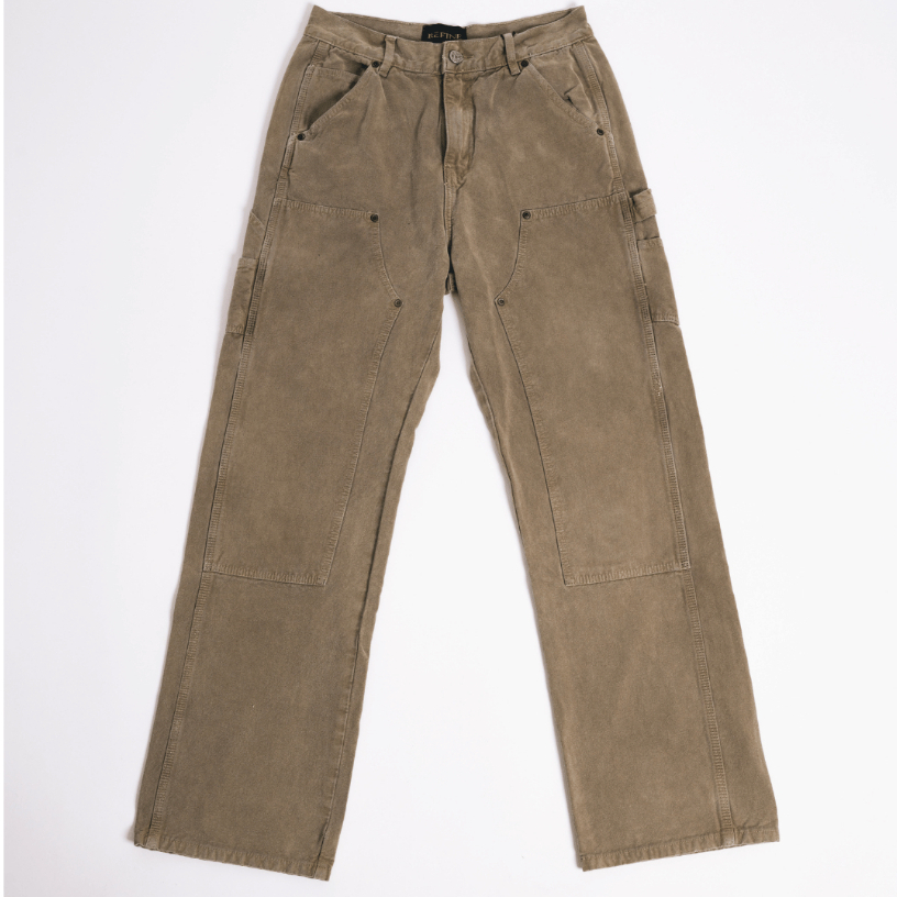 CBE BROWN DOUBLE KNEE PANTS 01 / กางเกงดับเบิ้ลนีสีน้ำตาล