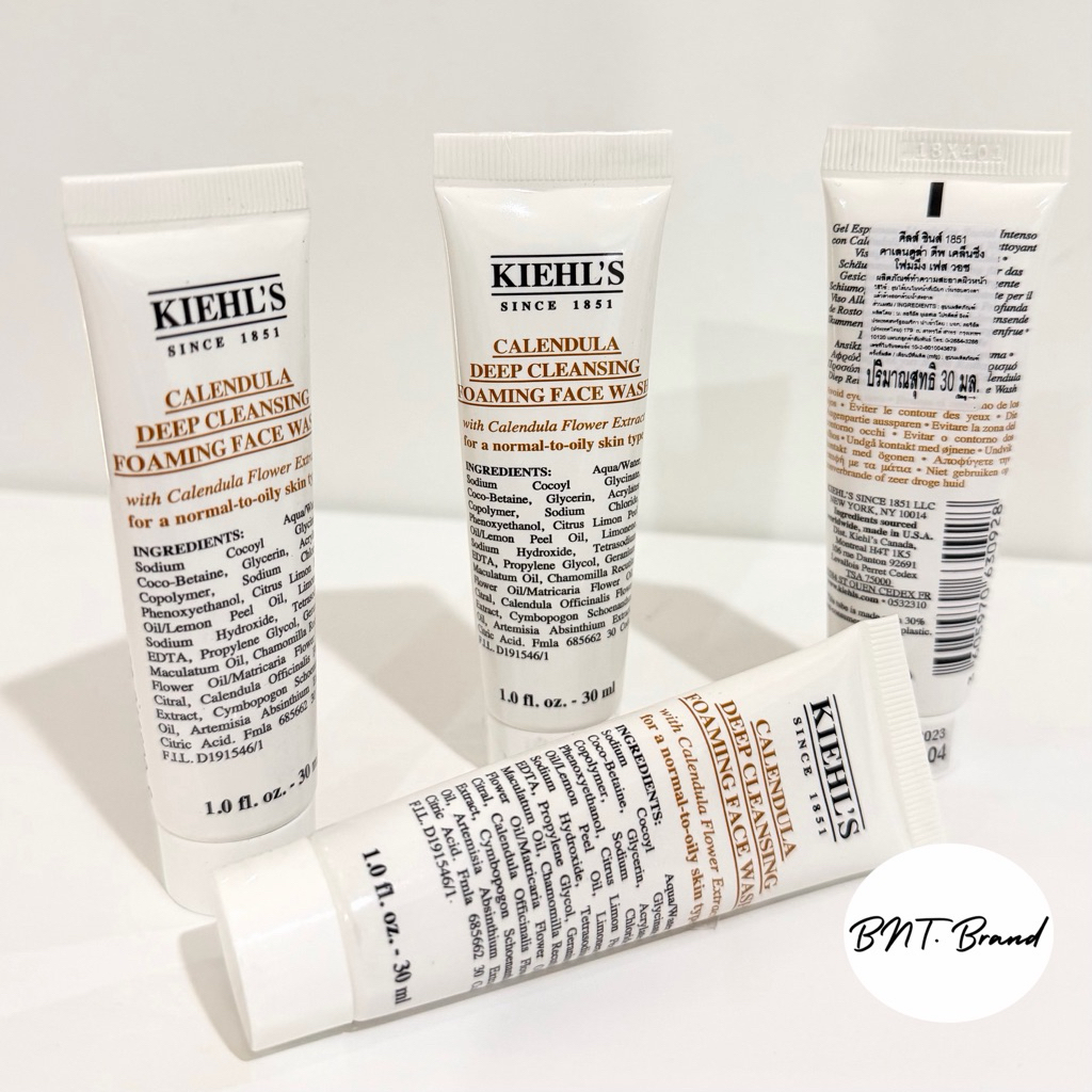 🏵️HOT PROMOTION🏵️ (แท้ 100% ป้ายห้าง/ป้ายไทย) Kiehl’s Calendula Deep Cleansing Foaming Face Wash 30 ml. (ขนาดทดลอง)