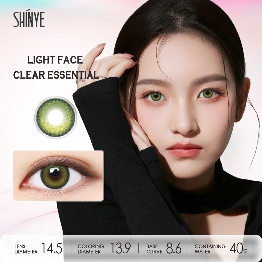 [ขายดี] SHINYE Contact Lens :（Contact Lens Si)14.5มม Green คอนแทคเลนส์รายเดือน  คอนแทคเลนส์สีแบบใช้ 6 เดือน
