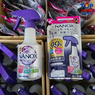 🚚พร้อมส่ง🇯🇵นำเข้าจากญี่ปุ่นแท้ 100% Nanox สเปรย์ดับกลิ่นและฆ่าเชื้อ จากแบรนด์ Lion 350ml.