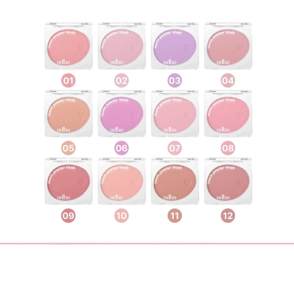 Odbo Iconic Powder Blush 4.2g โอดีบีโอ ไอโคนิค พาวเดอร์ บลัชออน OD1325 (1 ตลับ)