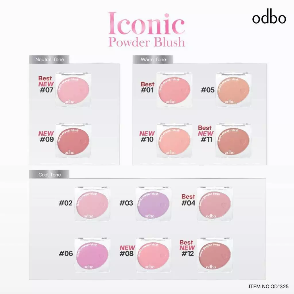 Odbo Iconic Powder Blush OD1325 thumbnail 5