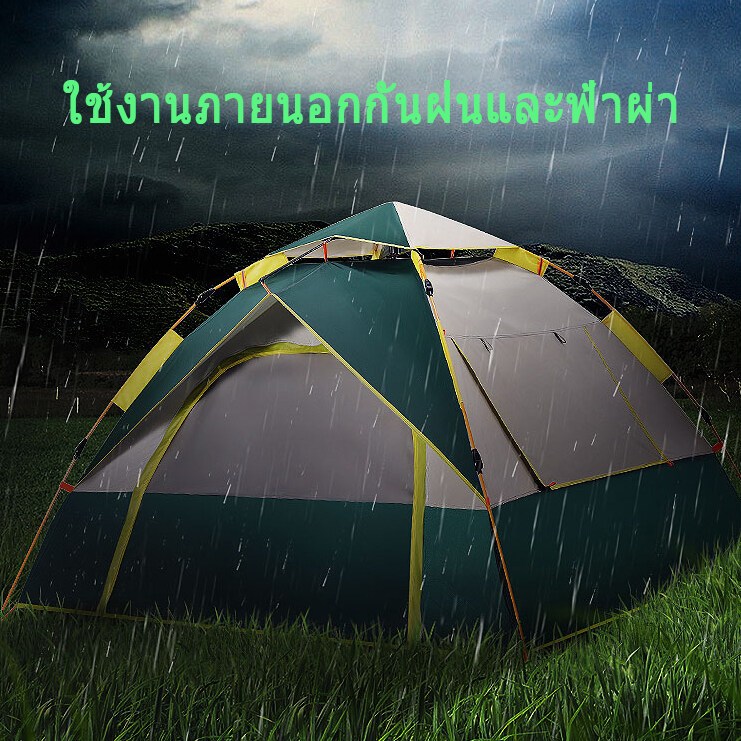 มัลติฟังก์ชั่น Tent Cabin รุ่นอัพเกรด เต็นท์ขนาดใหญ่ 3-4 คน กางง่าย สวยงามในราคาเบาๆ - รูปที่ 3