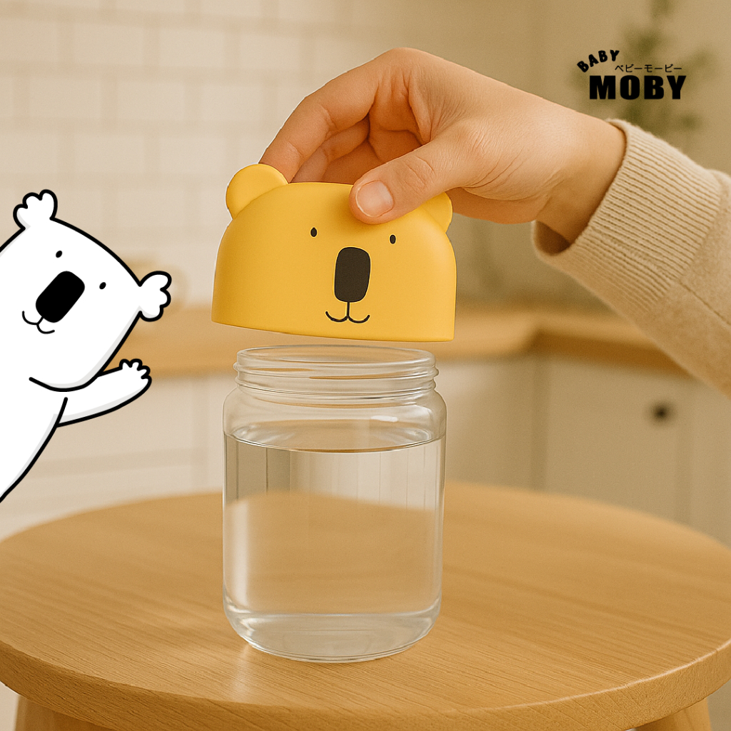 Baby Moby علبة أعواد قطن بآذان دب — صورة 3