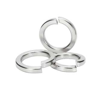 แหวนสปริงแหวนรอง กันคลาย M3 M4 M5 M6 M8 M10 M12 สแตนเลส 304 Spring Washer Stainless Steel