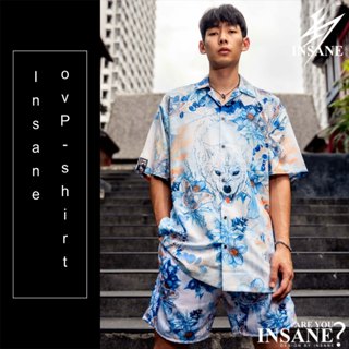 Oversizedshirt INSANE WINTER WHISPER หมาป่าขาว