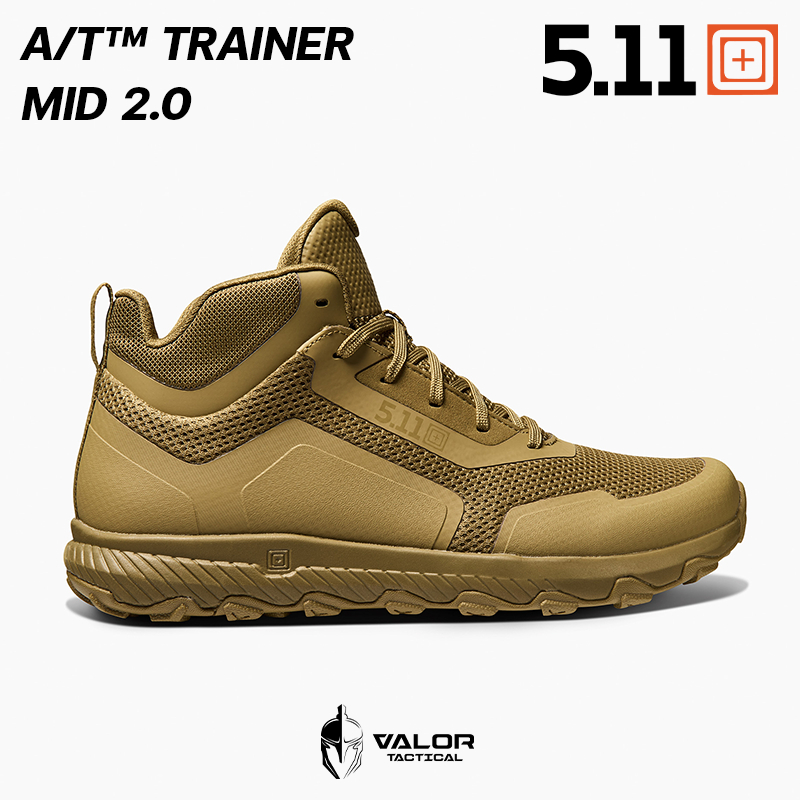 5.11 Tactical - 5.11 A/T™ Trainer Mid 2.0 รองเท้าเดินป่าผู้ชาย รองเท้าทหาร ยุทธวิธี