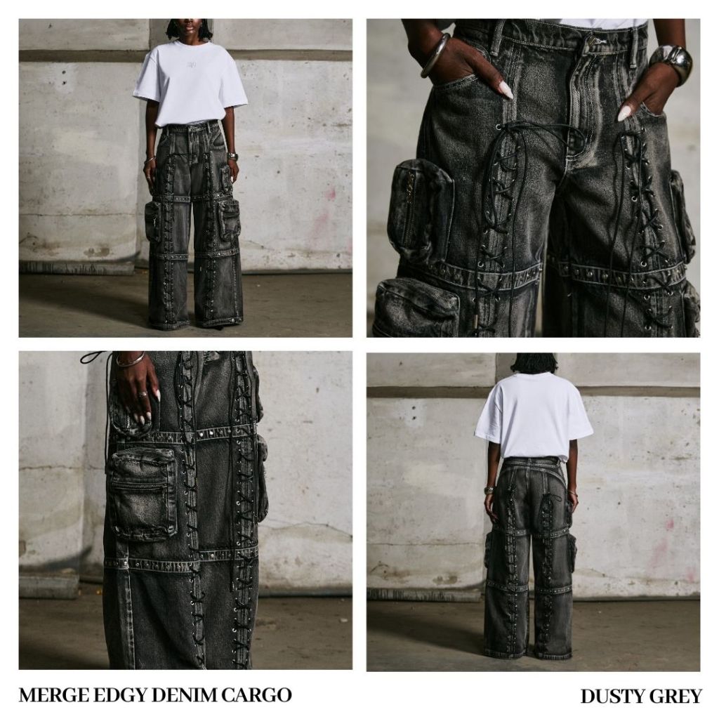 Merge Official – Merge Edgy Denim Cargo (จัดส่ง 07/01/26)