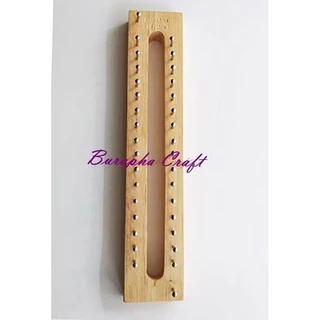 บล็อกไม้ถักผ้าพันคอ บล๊อกตะปู Easy Knitting Loom 16หลัก ตัวบล๊อกขัดเรียบ หัวเข็มตะปูกลมลื่นถักง่าย (ไม่รวมตะขอเกี่ยว)