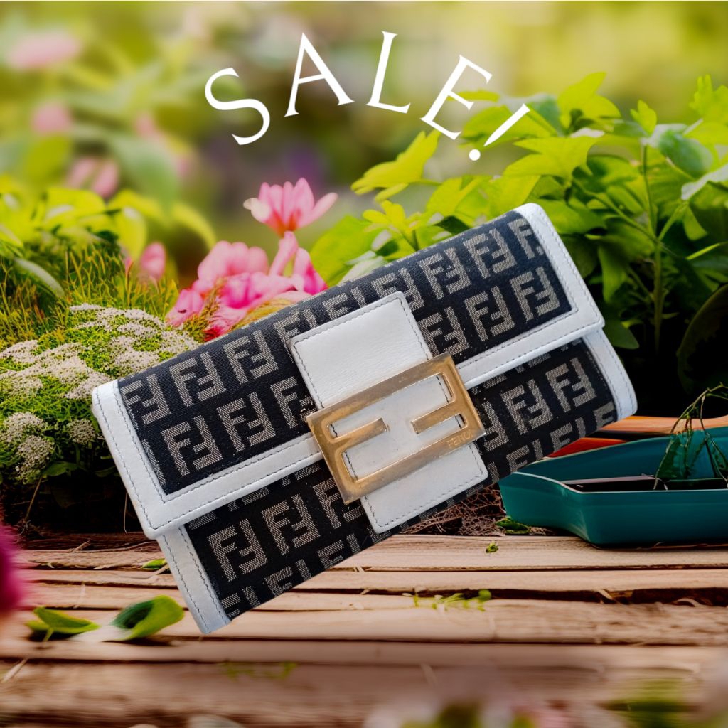 Fendi zucca wallet มือสอง