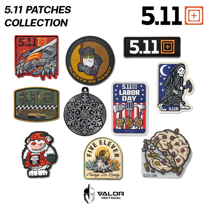 5.11 Tactical - 5.11 Patches Collection อาร์มตีนตุ๊กแก ติดเสื้อ ติดกระเป๋า 5.11 tactical