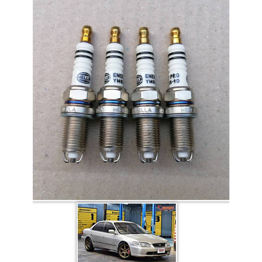 หัวเทียน HONDA ACCORD G6 งูเห่าชุด4หัว เครื่องF23A-VTEC ของใหม่ตรงสเป็คเครื่งทนใช้ดีสุด