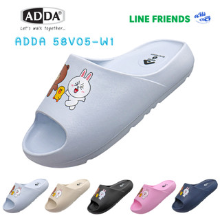 รองเท้าแตะ ADDA รุ่น 58V05W1 (Line Friends) สีพาสเทล สวมง่าย ใส่สบาย (ไซส์ 4-7)