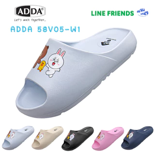 รองเท้าแตะ ADDA รุ่น 58V05W1 (Line Friends) สีพาสเทล สวมง่าย ใส่สบาย (ไซส์ 4-7)