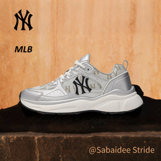 ของแท้ 100%  MLB Fast Ball Classic Monogram 24SS silvery Low…