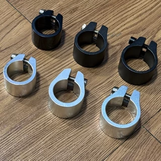 แคลมป์รัดหลักอานอลูมิเนียม (แบบน็อตคู่) BSC-62 (Double Bolt Seatpost Clamp)