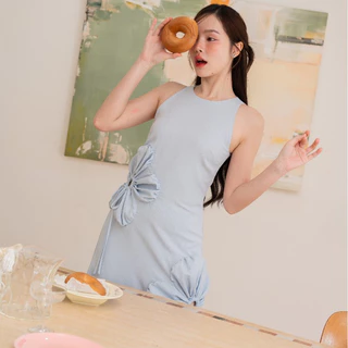 ( พร้อมส่ง)TheBlancPale : Suneve Dress เดรสดอกไม้รุ่นเดรสยาว เดรสสวย เดรสไปทะเล