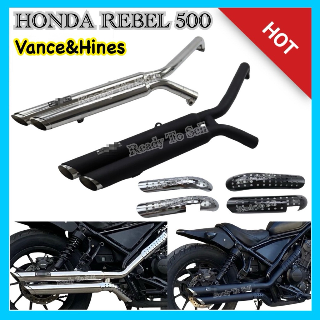 ท่อVance&Hines Honda Rebel300/500 Full System