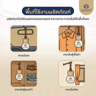 Ofinny อโรม่า น้ำหอมรถยนต์ 10ml + ริฟิล 30ml กลิ่นเอกลักษณ์พิเศษ ไม่ผสมแอลกอฮอล์ หัวเชื้อพรีเมี่ยม หอมนาน 150 วัน