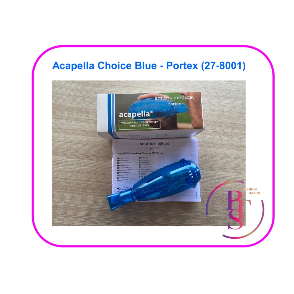 Acapella Choice Blue - Portex (27-8001) อุปกรณ์ช่วยขับเสมหะ โดยใช้แรงดันบวกแบบสั่นช่วงหายใจออก