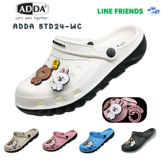 ADDA 2Density LINE FRIENDS รุ่น 5TD24-WC รองเท้าหัวโต รัดส้น ลายการ์ตูนน่ารัก ไซส์ 4-6