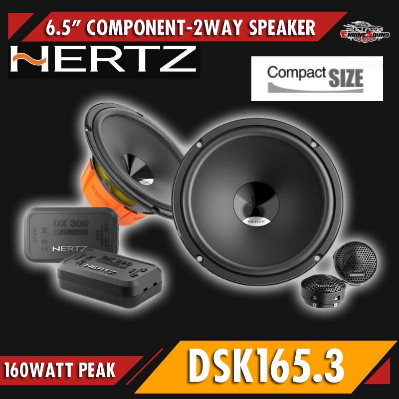 ลำโพงรถยนต์ HERTZ DSK165.3 ลำโพง 6.5 นิ้ว แยกชิ้น คุณภาพ เสียงดีขั้นเทพ เบสนุ่ม ใสกริ๊บ เสียงชัด คุ้มค่าสุด