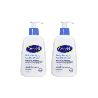 [แพคคู่สุดคุ้ม] Cetaphil Daily Facial Cleanser 236 ml เซตาฟิล เดย์ลี่ เฟเชียล คลีนเซอร์ 236 ml สำหรับผิวมัน แพ็คเกจใหม่